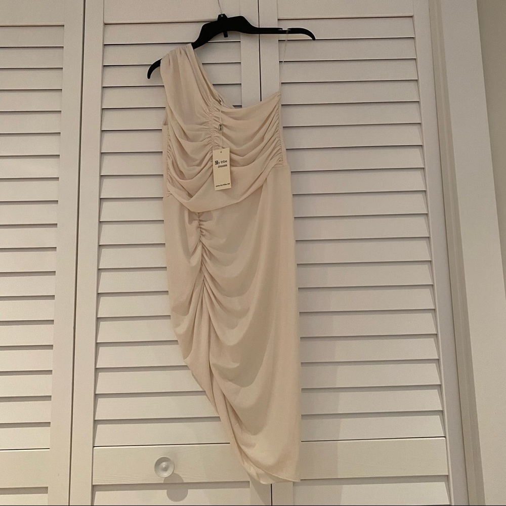 My Tribe One Shoulder Ruched Dress